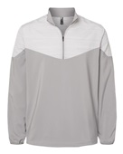 Adidas Heather Chevron Quarter-Zip Wind Pullover A546