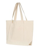 Q-Tees 34.6L Large Canvas Deluxe Tote Q1500