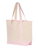 Q-Tees 34.6L Large Canvas Deluxe Tote Q1500