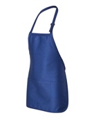 Q-Tees Full-Length Apron With Pouch Pocket Q4250