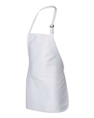 Q-Tees Full-Length Apron With Pouch Pocket Q4250