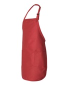 Q-Tees Full-Length Apron With Pockets Q4350