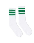 Socco Usa-Made Striped Crew Socks SC100