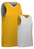 Champro Reversible Adult Youth Victorious Basketball Jerseys BBJ33 Outside: GOLD, Inside: WHITE Primary