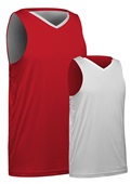Champro Reversible Adult Youth Victorious Basketball Jerseys BBJ33 Outside: SCARLET, Inside: WHITE Primary