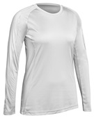 Champro Long Sleeve Women's Girls Triumphant Volleyball Jersey WHITE/WHITE Primary