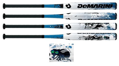 DeMarini J2 Fly Swatter 34in 2024 27oz Slowpitch Softball Bat PitchBlack Stacked Use