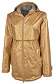 Charles River Women's Animal Print New Englander Rain Jacket