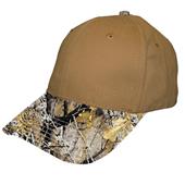 Camouflage Baseball Sports Cap, Adult Low Profile, 6-Panel, Velcro Closure