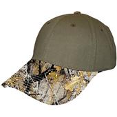 Camouflage Baseball Sports Cap, Adult Low Profile, 6-Panel, Velcro Closure