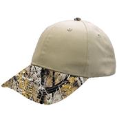 Camouflage Baseball Sports Cap, Adult Low Profile, 6-Panel, Velcro Closure