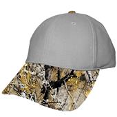 Camouflage Baseball Sports Cap, Adult Low Profile, 6-Panel, Velcro Closure