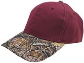 Camouflage Baseball Sports Cap, Adult Low Profile, 6-Panel, Velcro Closure