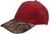 Camouflage Baseball Sports Cap, Adult Low Profile, 6-Panel, Velcro Closure