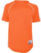 Mens Youth 2-Button Cool Mock Pin Dot Mesh Baseball Jersey