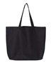 Oad Jumbo 12 Oz Gusseted Tote OAD108 BLACK Primary