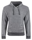 J America Adult Flip Side Fleece Hoodie 8709 CHARCOAL HEATHER Primary