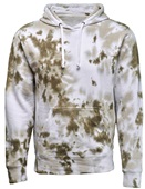 J America Ladies Tie-Dye Fleece Hoodie 8861 OLIVE TIE DYE Primary