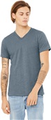 Bella+Canvas Unisex Heather CVC Short Sleeve V-Neck Tee 3005CVC HEATHER STONE Primary