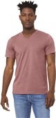 Bella+Canvas Unisex Heather CVC Short Sleeve V-Neck Tee 3005CVC