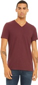 Bella+Canvas Unisex Heather CVC Short Sleeve V-Neck Tee 3005CVC