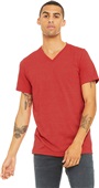 Bella+Canvas Unisex Heather CVC Short Sleeve V-Neck Tee 3005CVC