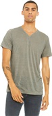 Bella+Canvas Unisex Textured Jersey Short Sleeve V-Neck Tee 3655