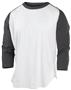 Rawlings Adult & Youth 3/4 Sleeve Baseball T-Shirt (Black,Forest,Pink,Royal,Red)