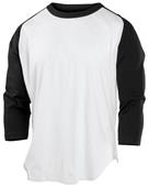 Rawlings Adult & Youth 3/4 Sleeve Baseball T-Shirt (Black,Forest,Pink,Royal,Red)