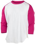 Rawlings Adult & Youth 3/4 Sleeve Baseball T-Shirt (Scarlet)