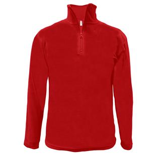 Quarter-Zip long Sleeve Pullover, Polar-Fleece, Adult Winter Base Layer Shirt