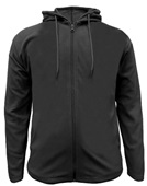 Light-Weight Polar Fleece Full Zip Hoodie, Side Pockets, Long Sleeve, Open Cuffs, Adult 