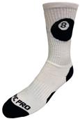 "8" BALL Socks - Cute Novelty Fun Design Crew-Socks (1-Pair)