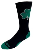 BIG SHAMROCK- Patrick's Day Cute Novelty Fun Design Crew-Socks (1-Pair)