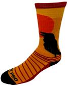 CROW N SUNRISE - Cute Novelty Fun Design Crew-Socks (1-Pair)