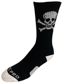 SKULL & CROSSBONES - Cute Novelty Fun Design Crew-Socks (1-Pair)