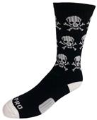 SKULL N CROSS BONES - Cute Novelty Fun Design Crew-Socks (1-Pair)