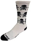 SKULL N CROSS BONES - Cute Novelty Fun Design Crew-Socks (1-Pair)