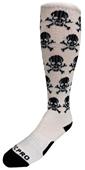 SKULL & CROSS BONES - Cute Novelty Fun Design Knee-High Socks (1-Pair)