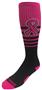 Pink Ribbon Graduated Cancer Awareness Kneehigh/OTC Socks PAIR