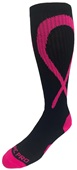 Breast Cancer Awareness With Big Pink Ribbon Kneehigh/OTC Socks PAIR