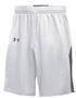 Under Armour Womens 9" Basketball Shorts, (WHITE) (No Pockets)
