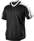 Youth V-Neck Baseball Jersey (Black,Grey,Navy,Royal,White)