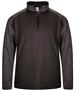 1/4-Zip Fleece PullOver, Adult (AS -Graphite or Navy) Loose-Fit Tonal Blend BK/BKTB - BLACK/BLACK TONAL BLEND Primary