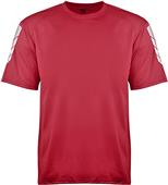 Loose-Fit T Shirt Youth (YL- Black,Navy,Red,Royal) Metallic sleeves/ back body