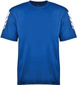 Loose-Fit T Shirt , Youth (Bk,Graphite,Navy,Red,Royal,Wt) Metallic design on sleeves & back body