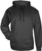 Badger Loose-Fitted Hoodie, Youth Line Embossed (YL - Graphite)