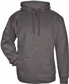 Badger Loose-Fitted Hoodie, Youth Line Embossed (YL - Graphite)