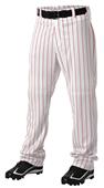 Adult (A3XL)  Open Bottom Pinstripe Baseball Pants