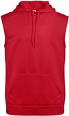 Sleeveless Loose-Fitted Fleece Hoodie, Adult (AXS,AS - Black,Graphite,Navy,Red,Royal)